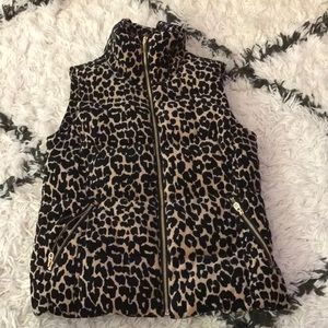Juicy Couture leopard puffer vest!
